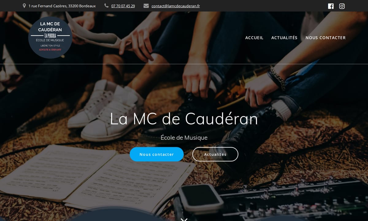 Aperçu du site La MC de Caudéran